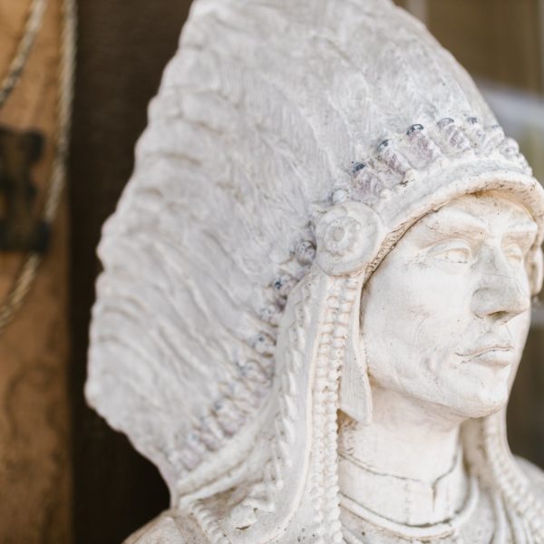close up photo of a white statue