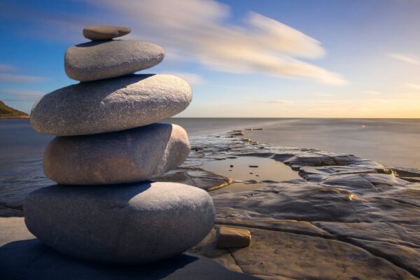 stacked of stones outdoors